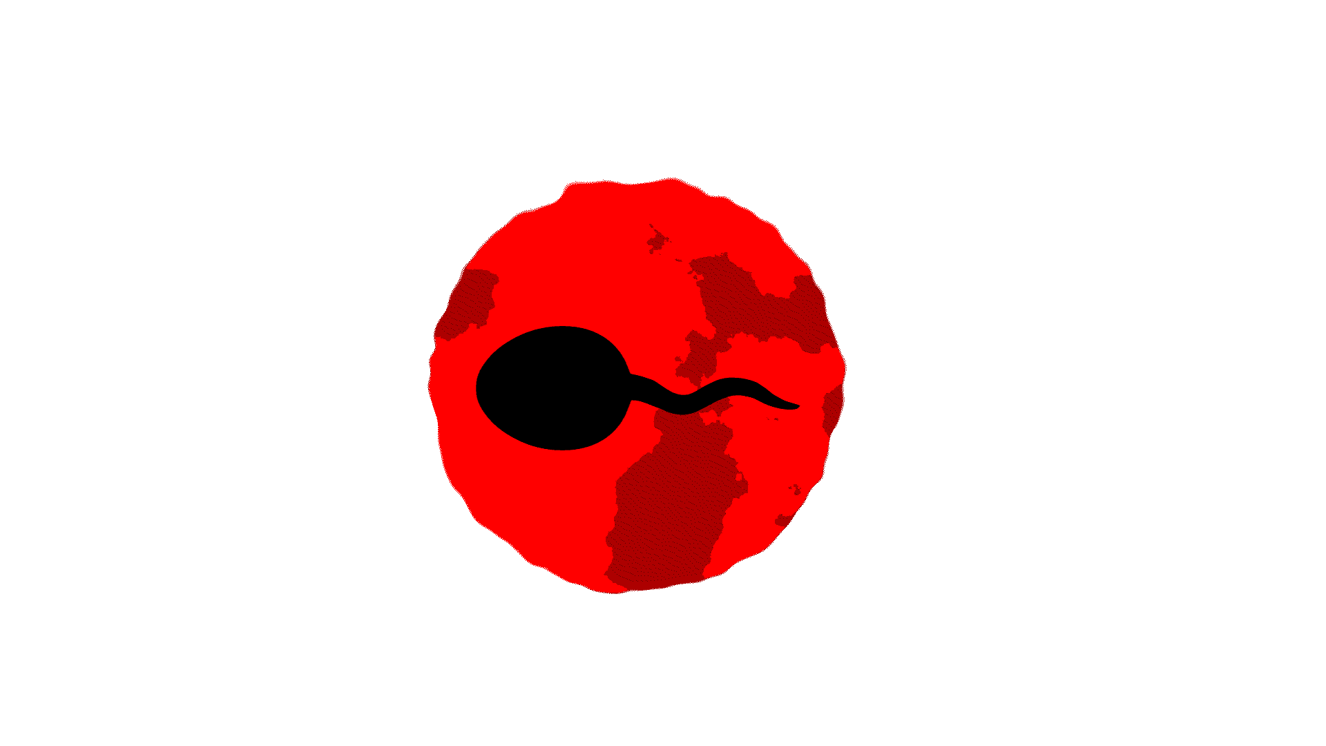 Dead Toad Animated GIF depicting a drawing of a whale floating inside a water tank, shivering and blinking slowly. It pushes bubbles out of its blowhole once In a while.